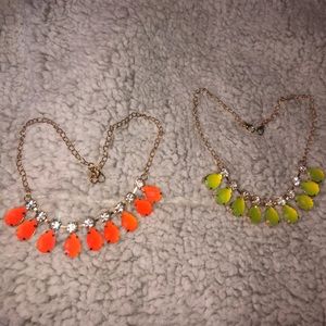 Two fashion jewelry necklaces